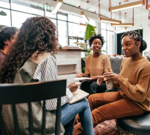 group talking group talking